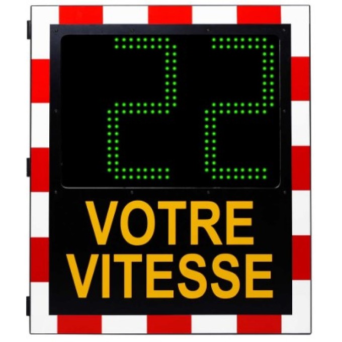 Radar informativ reduce viteza - iluminat public - text predefinit